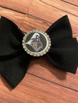 Purdue hair bow