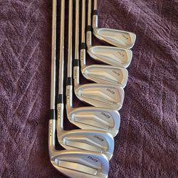 Ping i210 Irons 5-9, W, U  7 Club Set KBS Tour