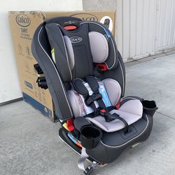 $145 (Brand New) Graco slimfit 3 in 1 car seat, slim & comfy design saves space for child 5 to 100lbs, redmond 