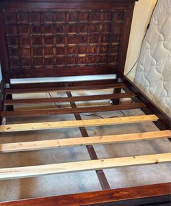 Wooden bed frame - queen