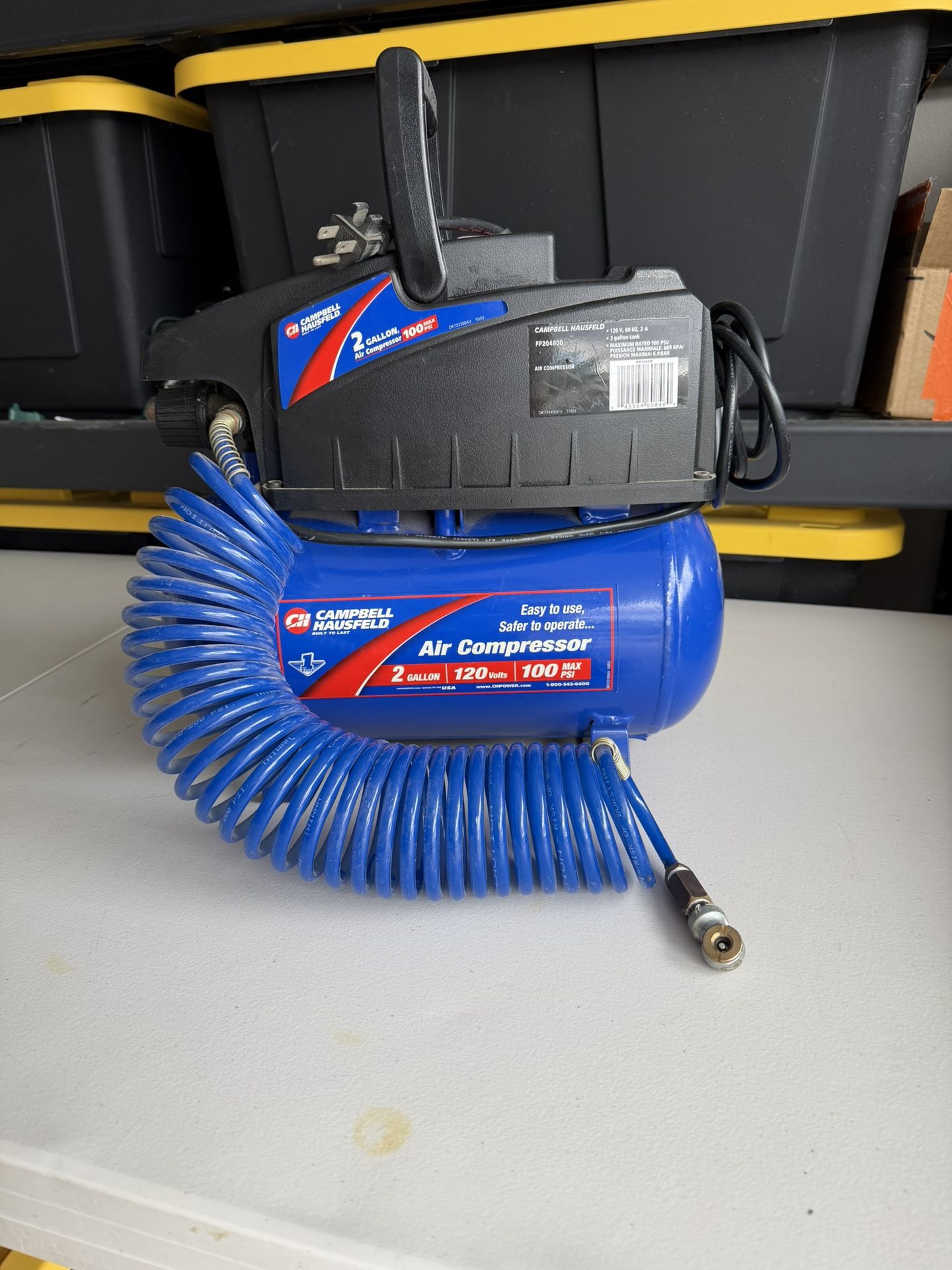 Campbell Hausfeld 2-Gallon Portable Air Compressor – 100 PSI