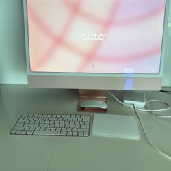 Apple iMac 24” Pink (M1, 2021) – Excellent Condition