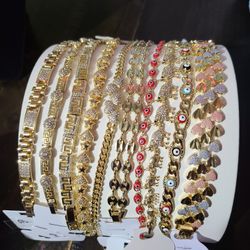 Oro Laminado 18k Alta Calidad Uso Diario 