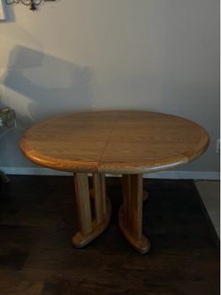 Big brown pedestal table furniture