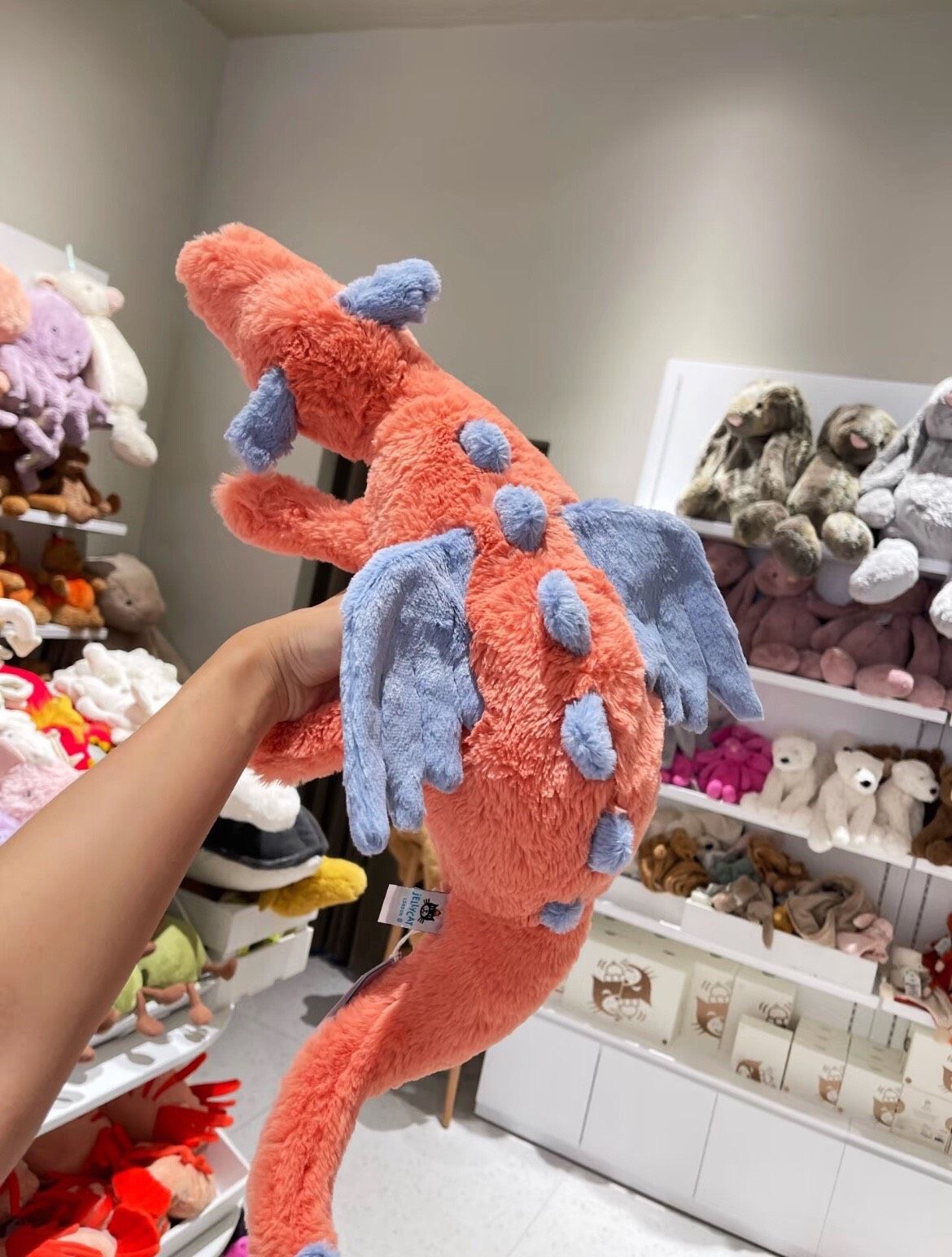 Jellycat Persimmon Dragon BNWT, HTF, Fast Shipping