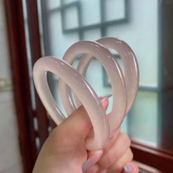 Natural Jade Bangle Rose Pink