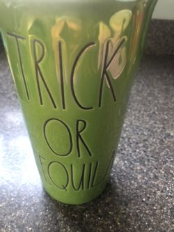 Trick Or Tequila Ceramic/glass mug Tumbler, Mardi Grad, St. Patrick’s Day