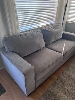 Gray Couch-Sofa-sleeper