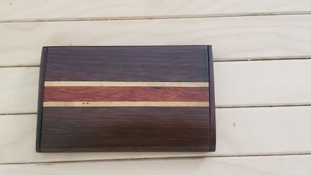 Wood card holder