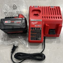 MILWAUKEE M12/M18 CHARGER 🔌 & M18 BATTERY LITHIUM 