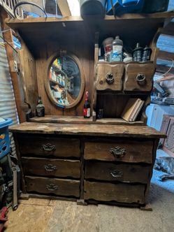 Red oak dresser