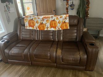 Genuine leather couch OBO