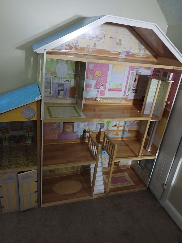 over 4ft Tall Wooden Barbie House