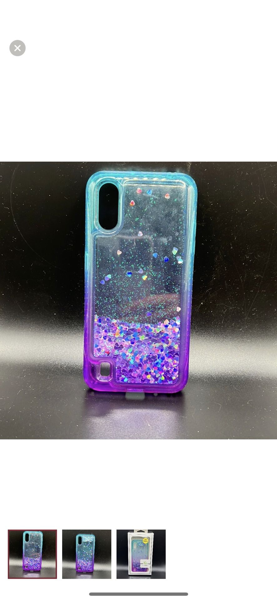 Samsung Galaxy Gradient Teal / Purple A01 Case