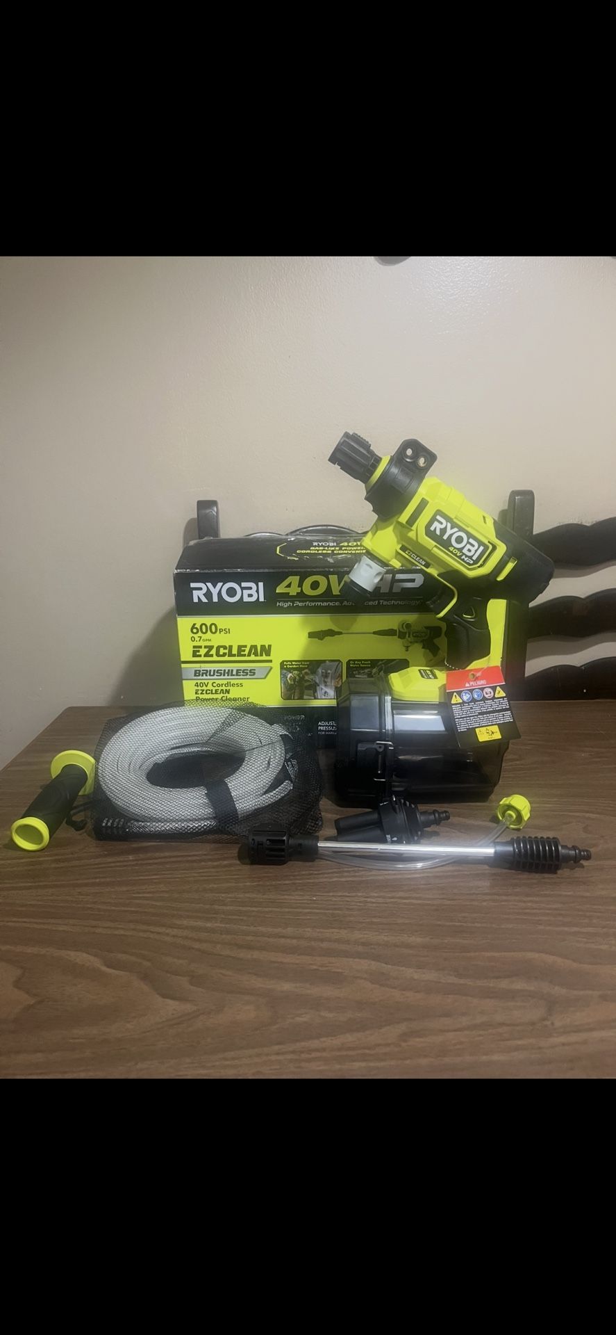 Ryobi 40v Brushless 600 Psi Power Cleaner