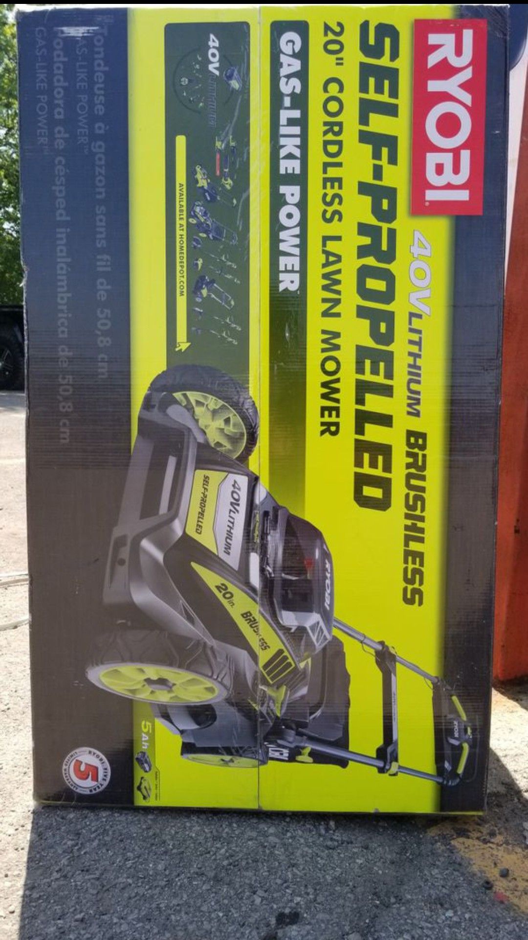 RYOBI LAWN MOWER 40V 20IN BRAND NEW