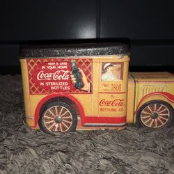 antique coca-cola tin car