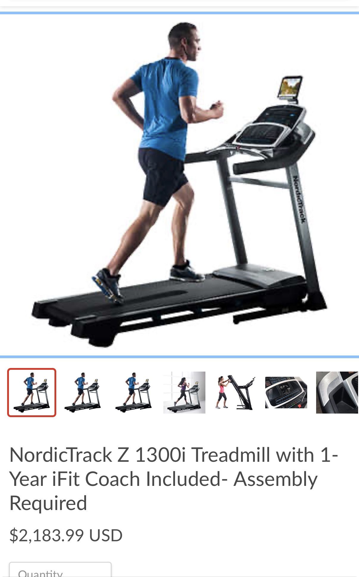 NordicTrack Z 1300i Treadmill 