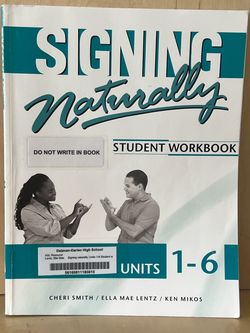 Signing student Workbook