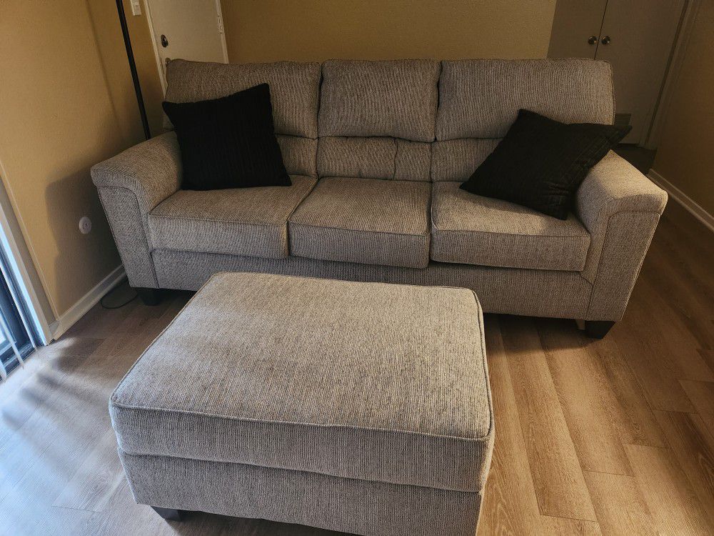 Sofa, Chair And Ottoman