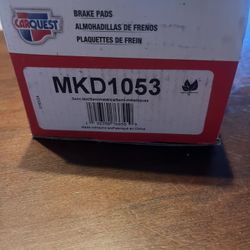 CarQuest Brake Pads Item# MKD1053
