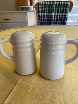 Salt and Pepper Shakers- 5 1/2” Tall ceramic