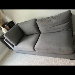 3- piece upholstered Sectional Grey Sofa 