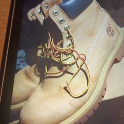 TIMBERLAND  10061 MEN'S TAN  8M BOOTS