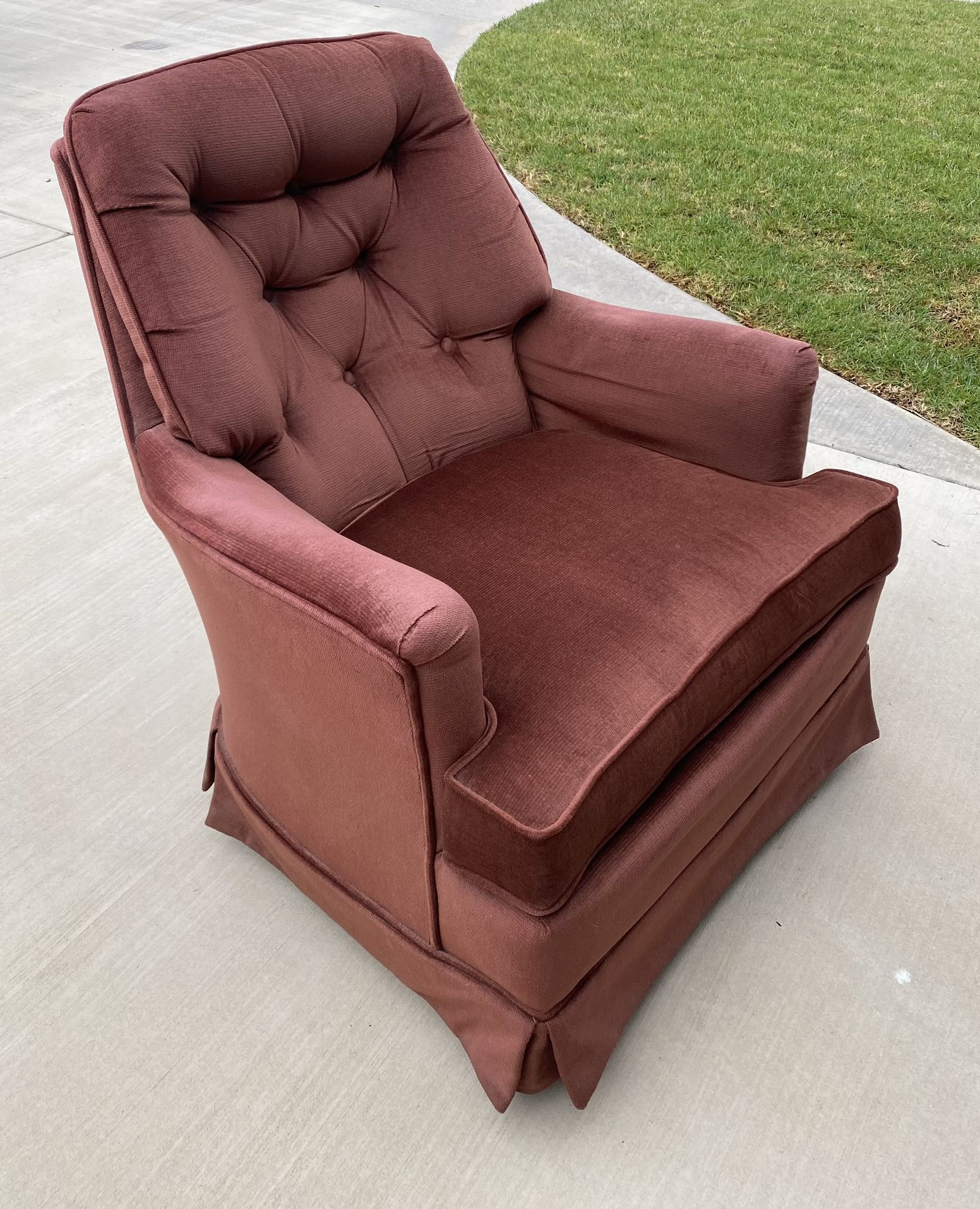 Maroon Rocking/ Swivel Chair