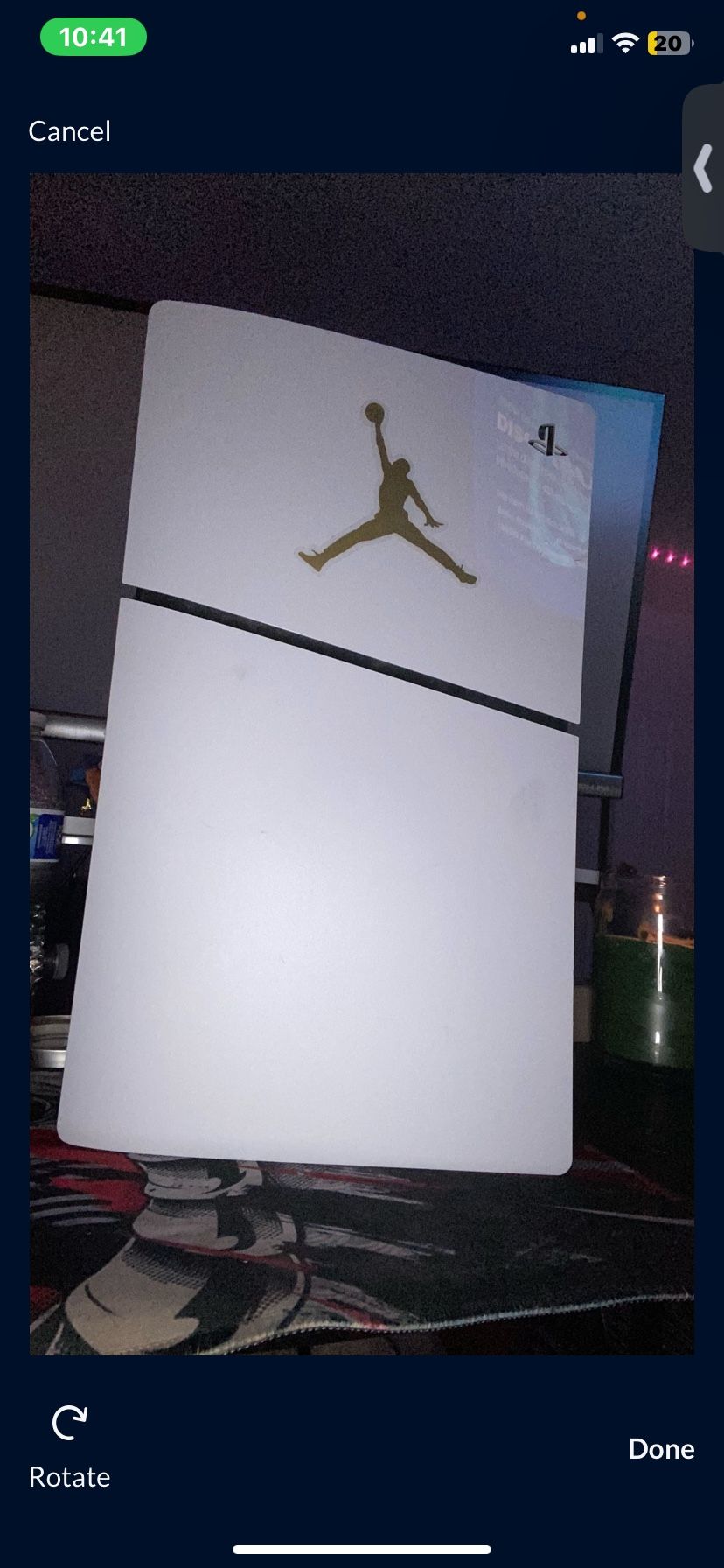 ps5 slim and controller and cooling fan for back of ps5 and cords