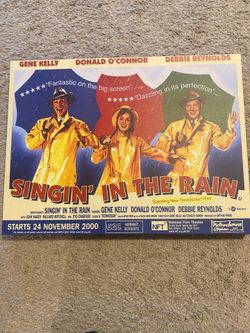 Singing in the Rain Poster- Canvas print