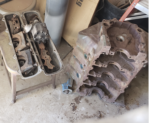 Olds 455 Block and Parts
