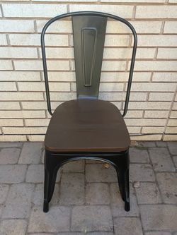 Set of 4 wood and Metal chairs - dining or occasional