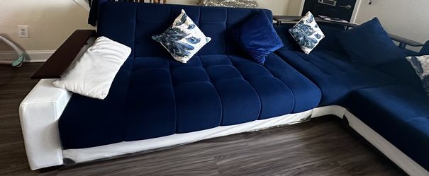 Royal blue Corner Couch