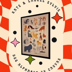 🐶🐾Framed Dog Alphabet (Kate & Laurel)🫶🏼