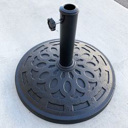 (Brand New) $30 Patio Umbrella Base 19” Round Stand Outdoor Garden Market, Weight 30lbs