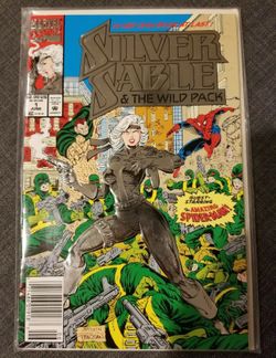 Silver Sable & The Wild Pack #1 June 1992 Marvel Comics FOIL Embossed Cover