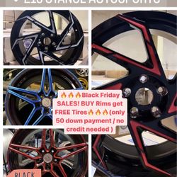 🔥🔥🔥Black Friday SALES! BUY Rims get FREE Tires🔥🔥🔥(only 50 down payment / no credit needed )