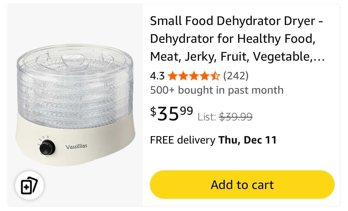 Dehydrator
