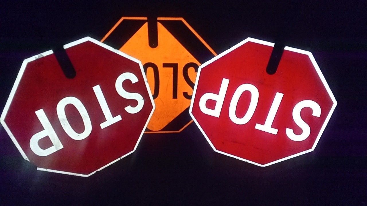 Double Sided Stop Sign 🛑
