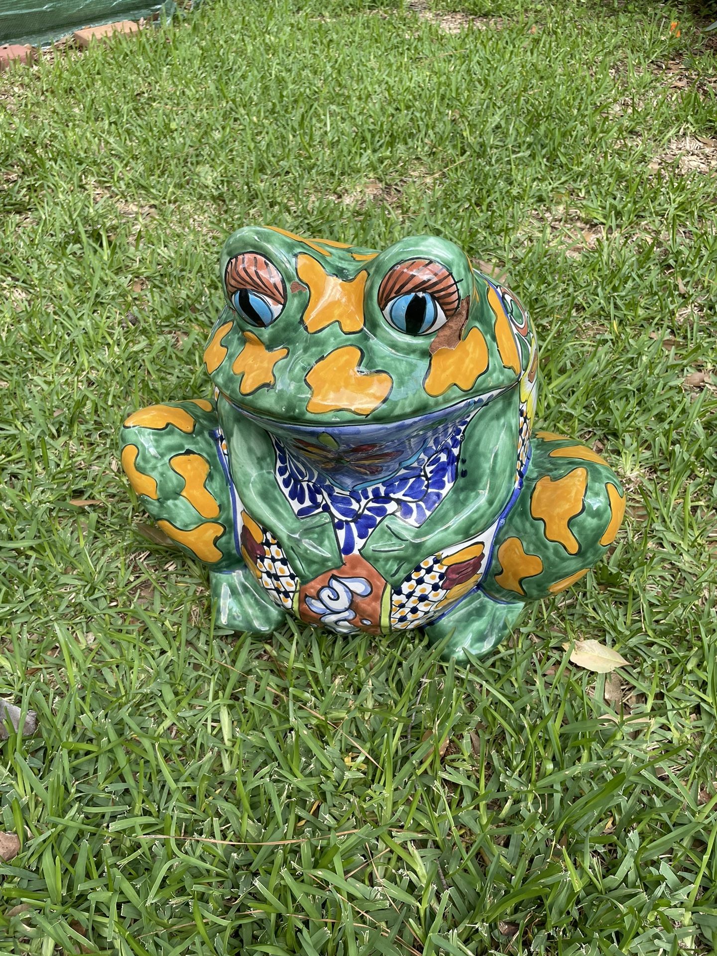 Mexican Pottery Frog Planter