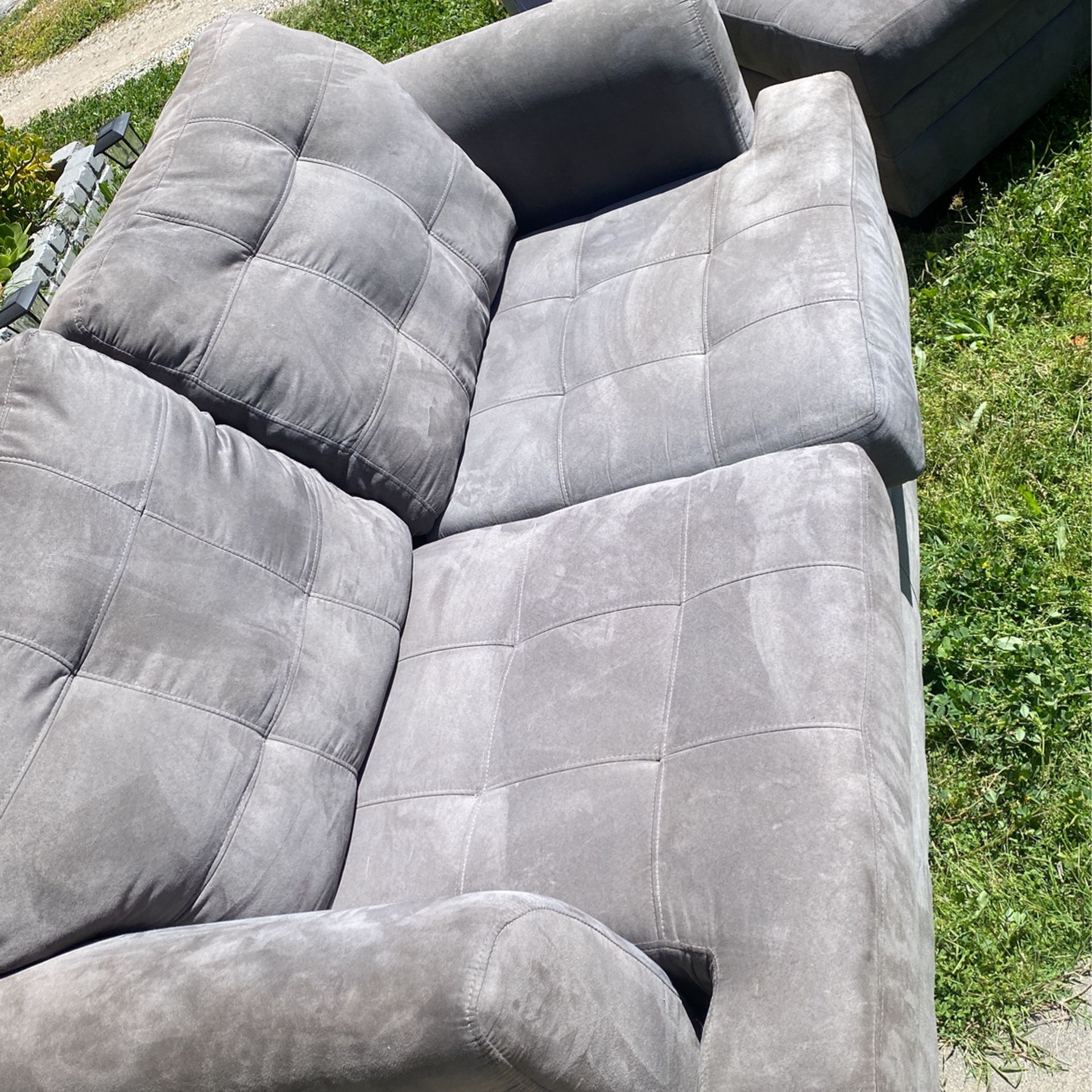 Grey couches