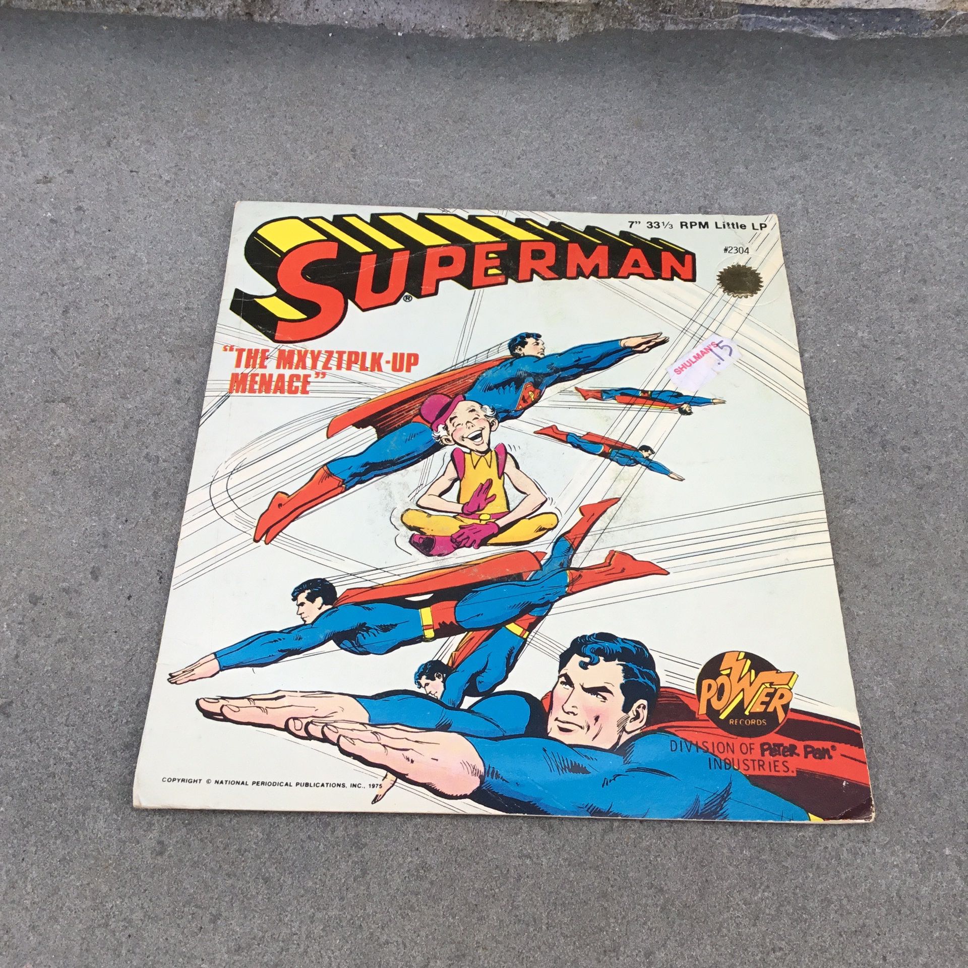 1975 Unused SUPERMAN Record