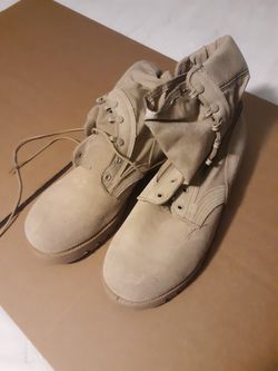 US Military Desert Tan Boots Sz 13