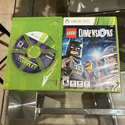 2 Xbox 360 Games - Lego Dimensions And Ninja Turtles