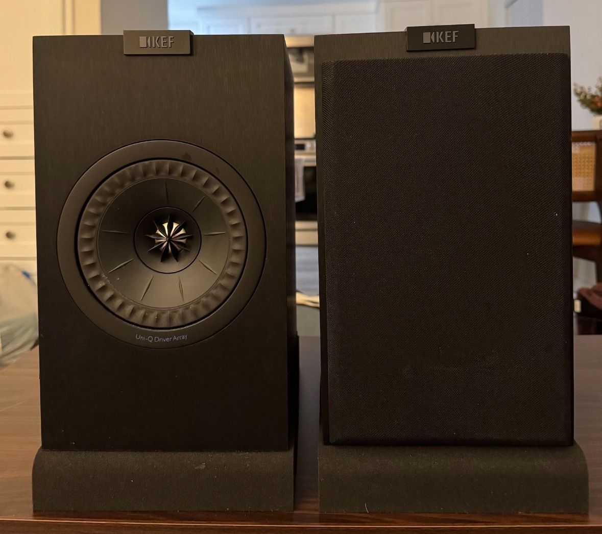 KEF Q150 with Vintage Speaker Stands