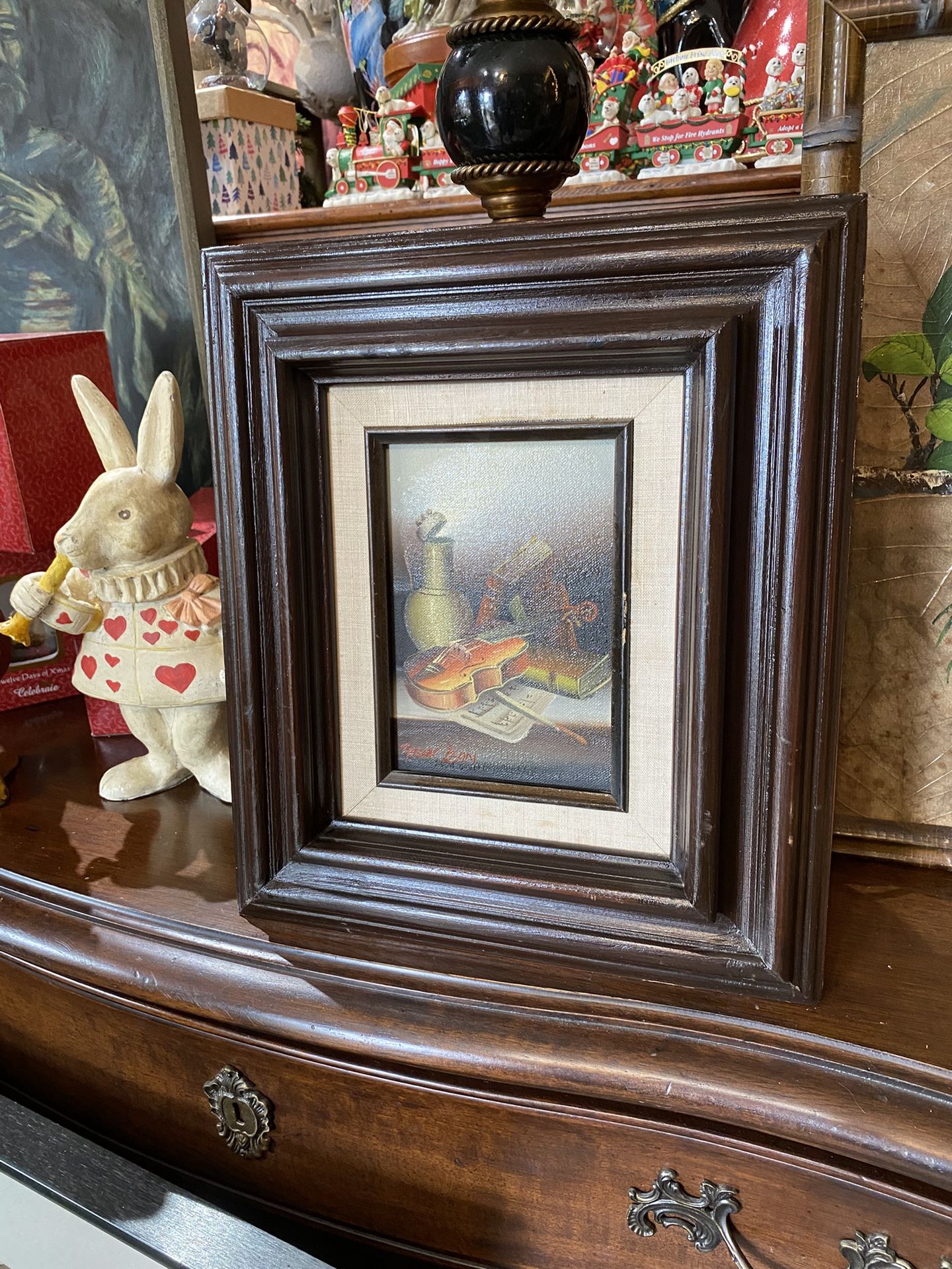 Vintage Oil On Wood Signed By The Artist