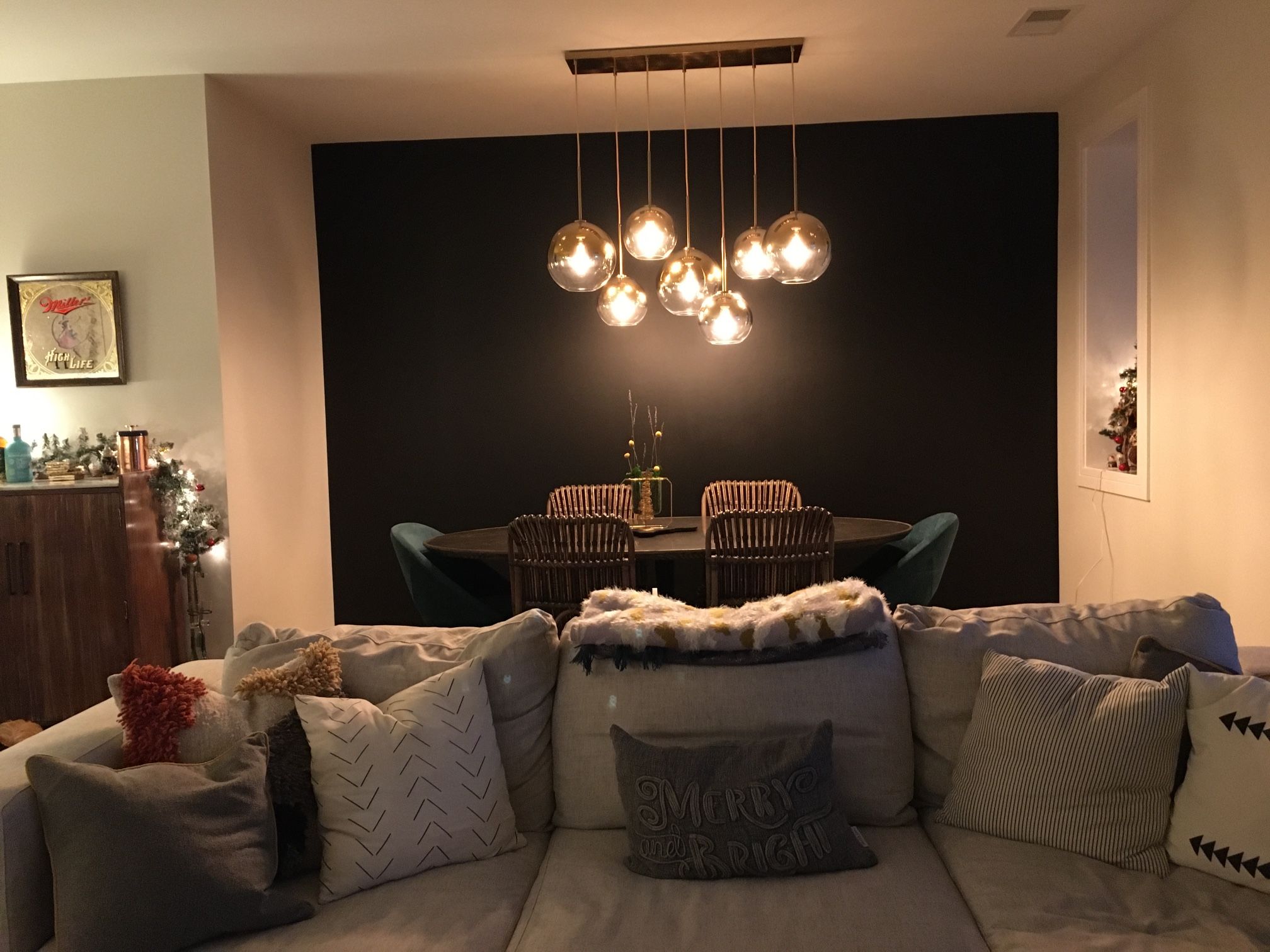 West Elm Sculptural 7-Light Globe Chandelier