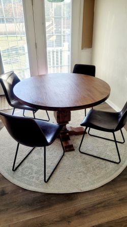 Solid wood dining table