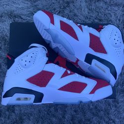 Jordan Retro 6 “Carmine” 2021 Size:11.5 & (GS)5.5y 
